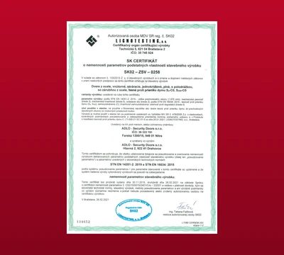 Kouřotěsnost pro dveře BD100 a BD200